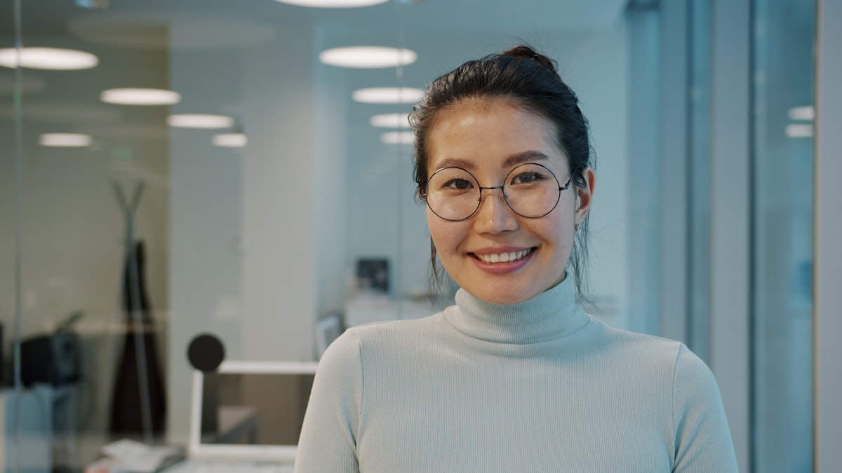 A confident professional in a modern office